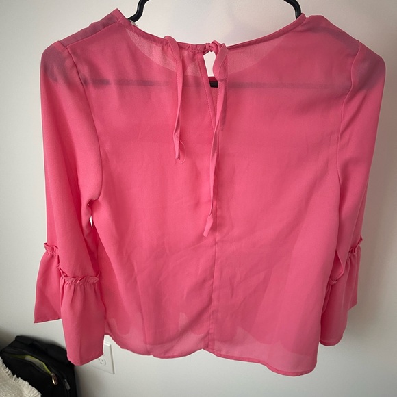 Pink Ruffle Blouse - Picture 2 of 3